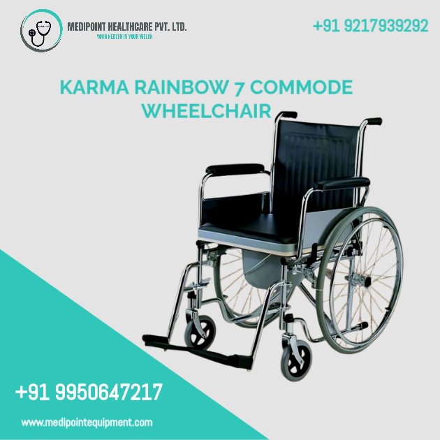 Karma Rainbow 7 Commode Wheelchair for Rent